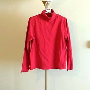 Liz Claiborne Red Turtleneck Top (XL)